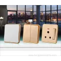 Plastic Electrical Wall Light Switch Socket 2 Gang